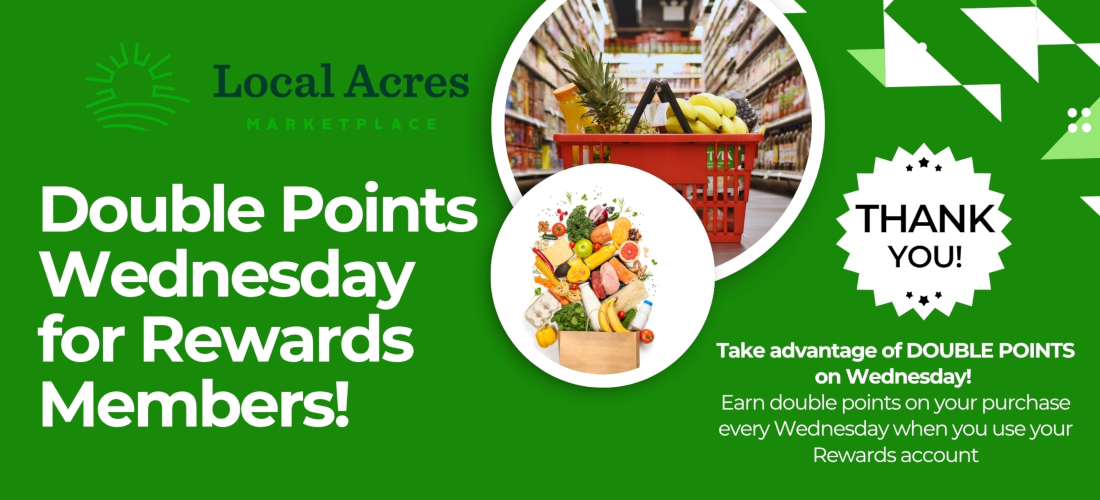 double points Wednesday for rewards members