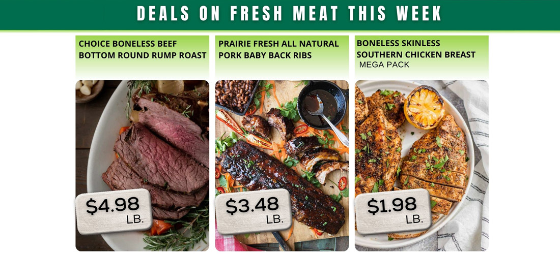 Deals on Fresh Meats this Week! Deals on Fresh Meats this Week!